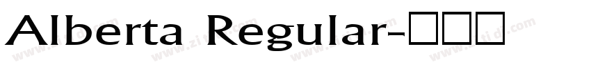 Alberta Regular字体转换